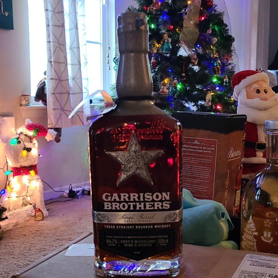 Garrison Brothers Cask Strength Single Barrel Texas Straight Bourbon (Andy's McFarland Wine & Spirits)