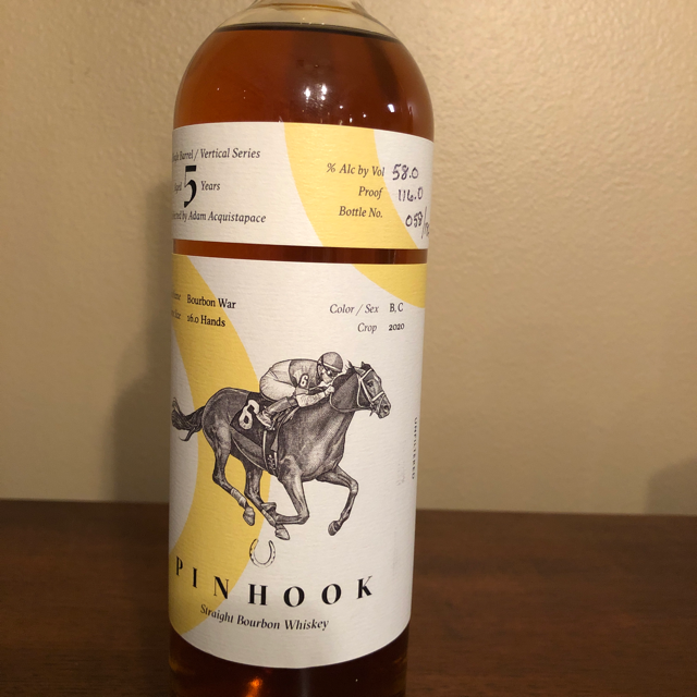 Pinhook 5 Year Bourbon War True Single Barrel/Vertical Series