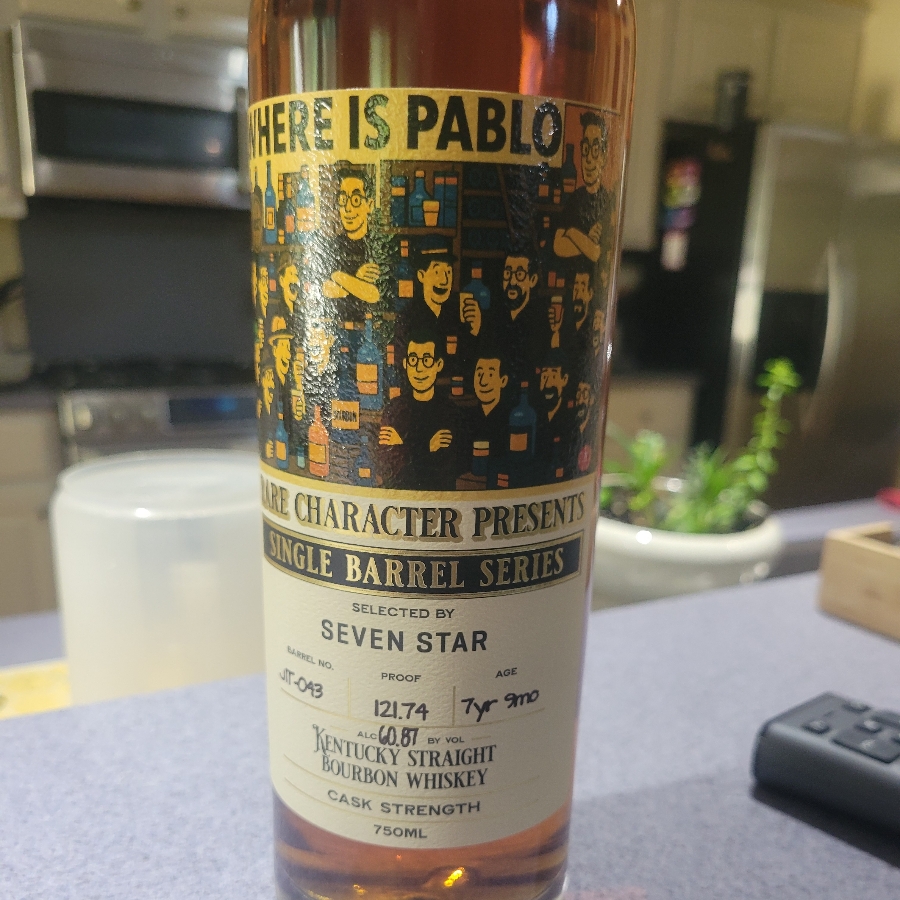 Rare Character Presents Single Barrel Series (Where is Pablo selected by Seven Star)