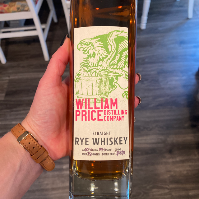 William price straight rye whiskey