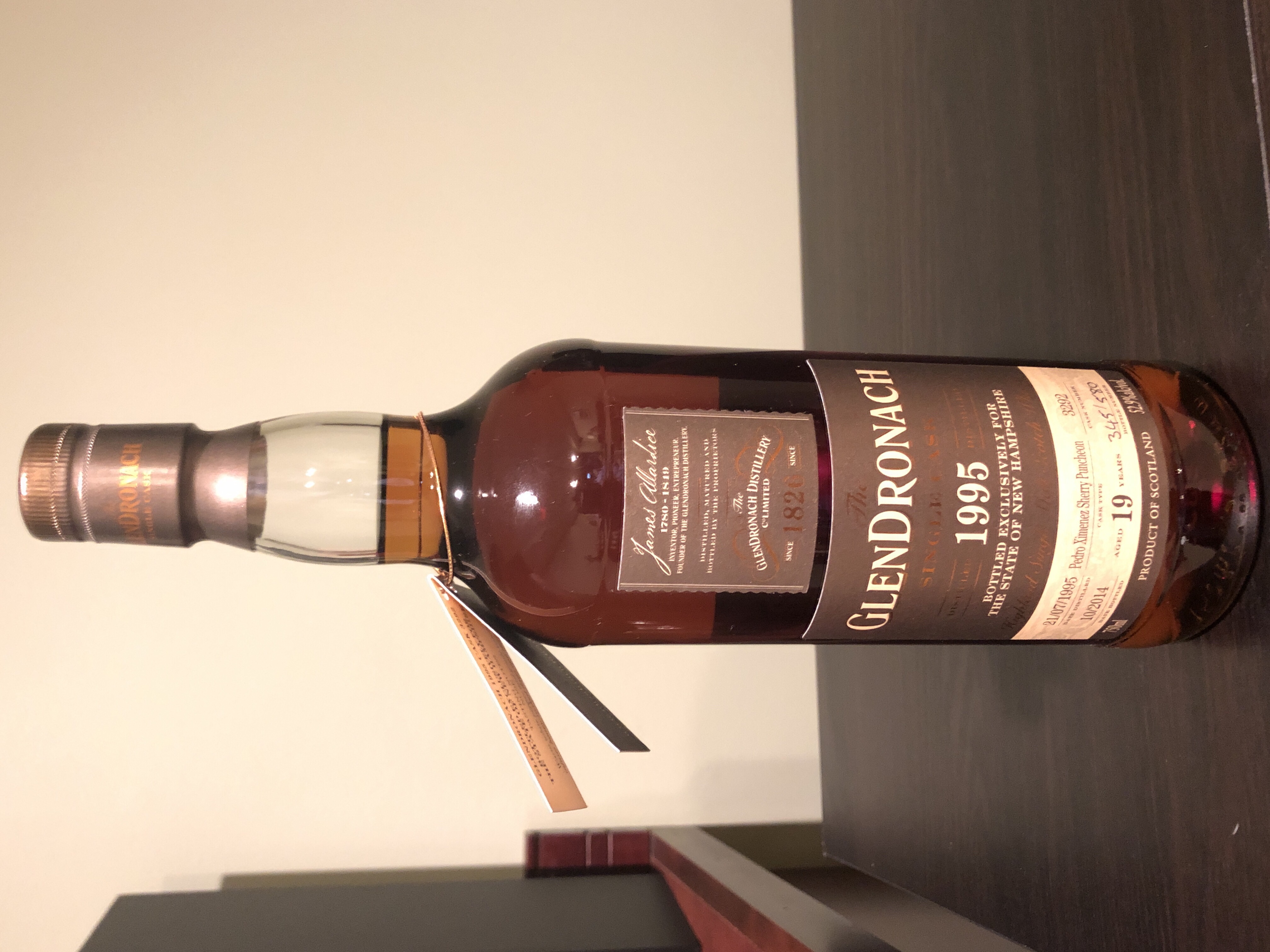 Glendronach 1995 19 year Cask 3292