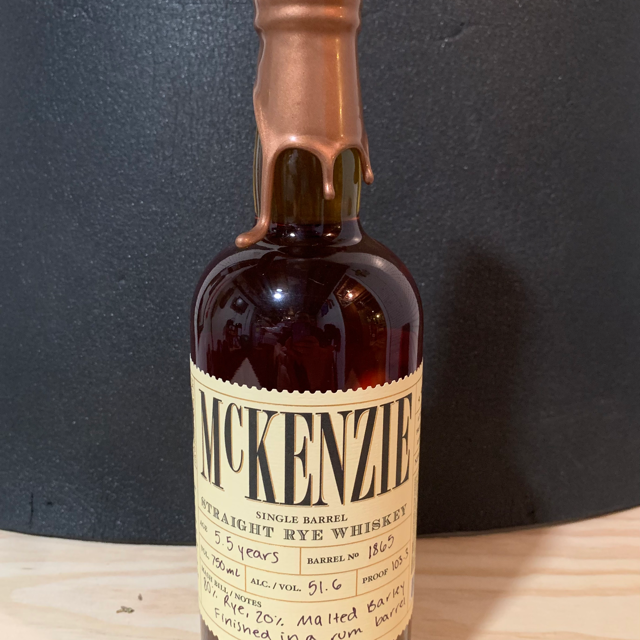 McKenzie Straight Rye Whiskey Single Barrel (Barrel No. 1865) - Rochester Elite Barrel Pickers