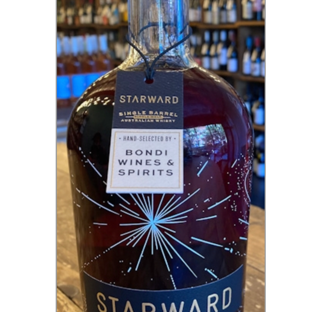 Starward Single Barrel Single Malt Australian Whiskey Matured for 4 Years in a French Oak Red Wine Barrel