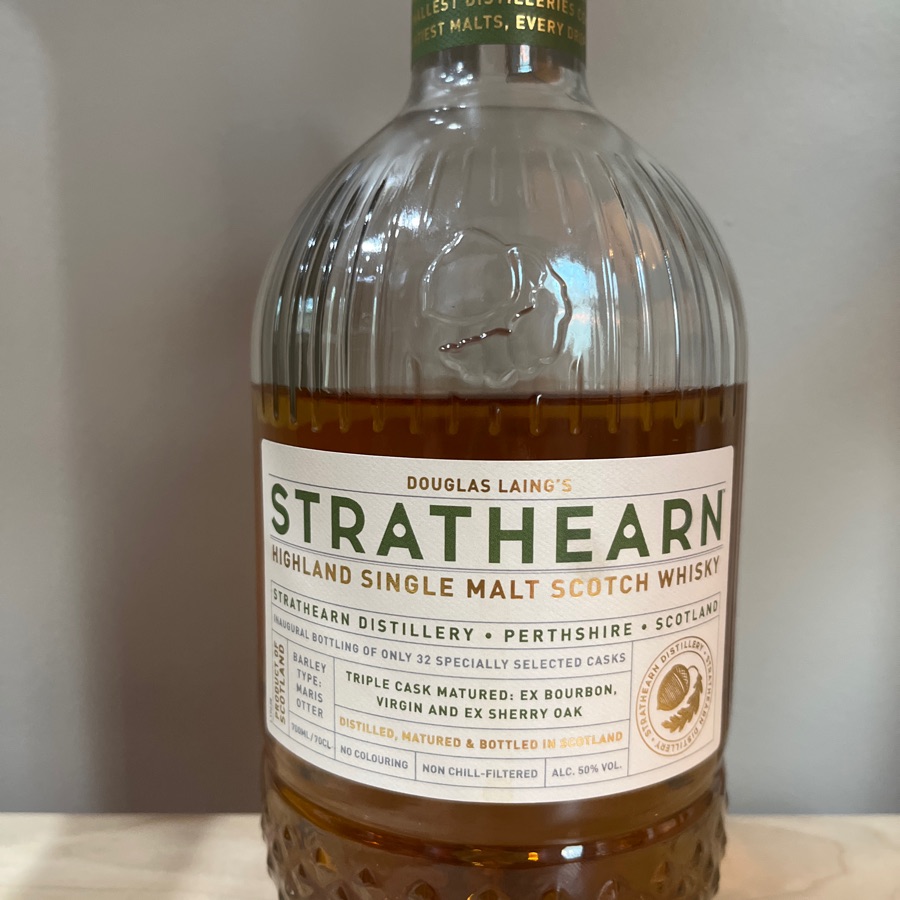 strathearn highland single malt scotch whisky