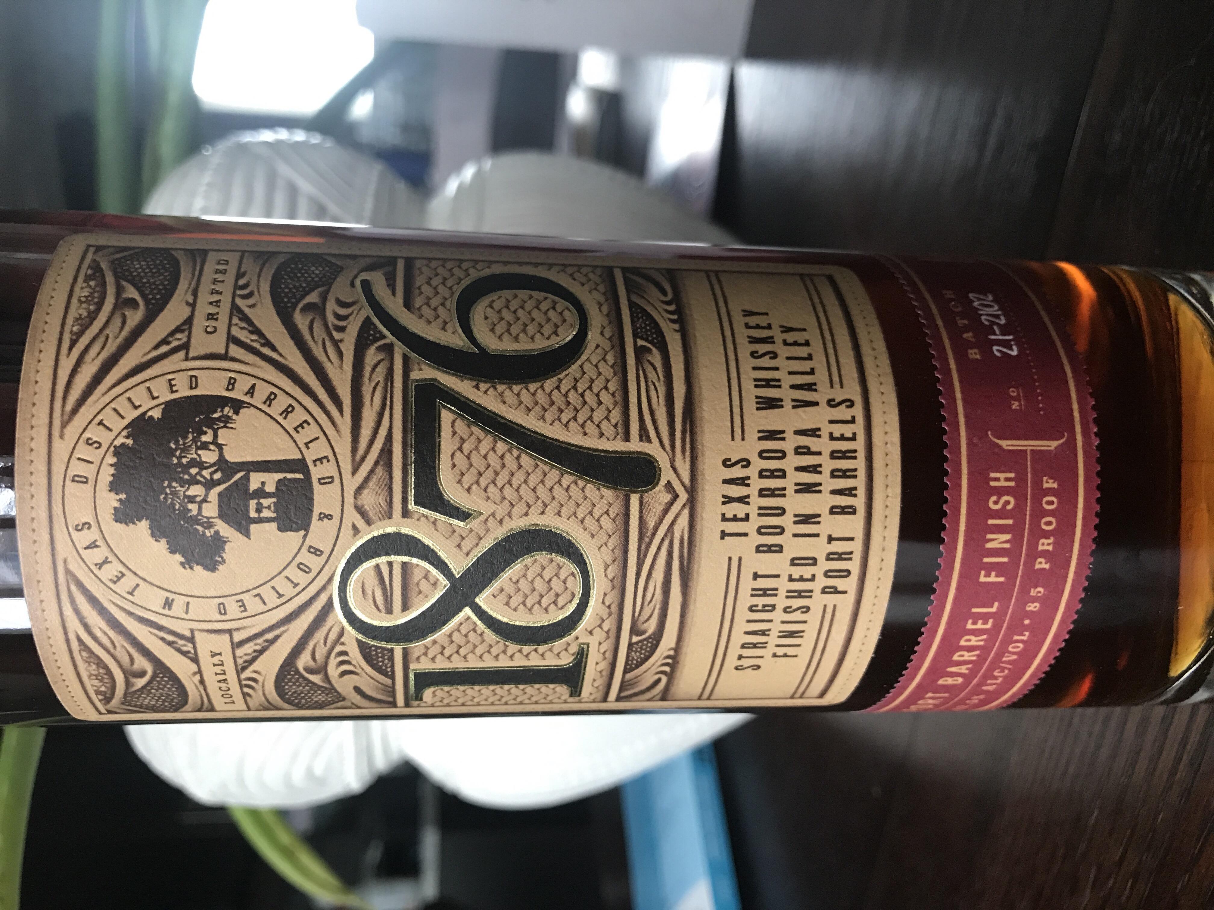 1876 Texas Straight Bourbon Port Barrel Finish