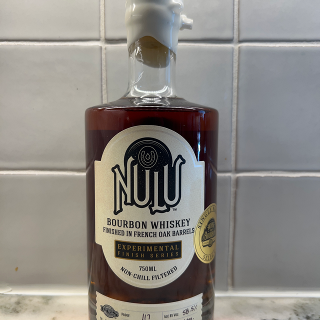 NULU Experimental Finish Series Bourbon Finished in French Oak Barrels