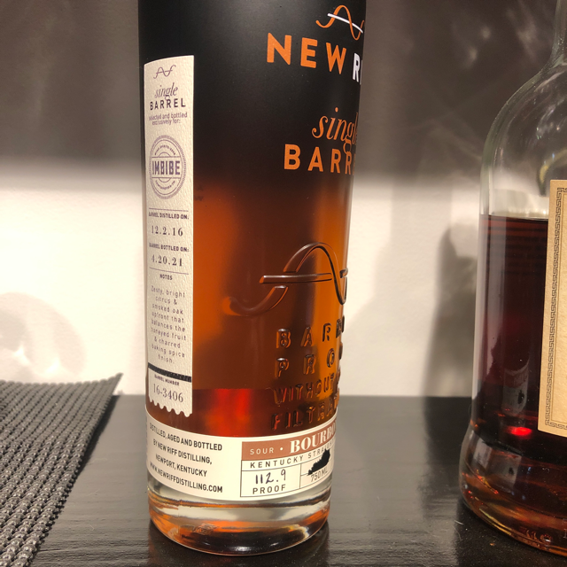 New Riff Single Barrel Pick 16-3406 (Imbibe)