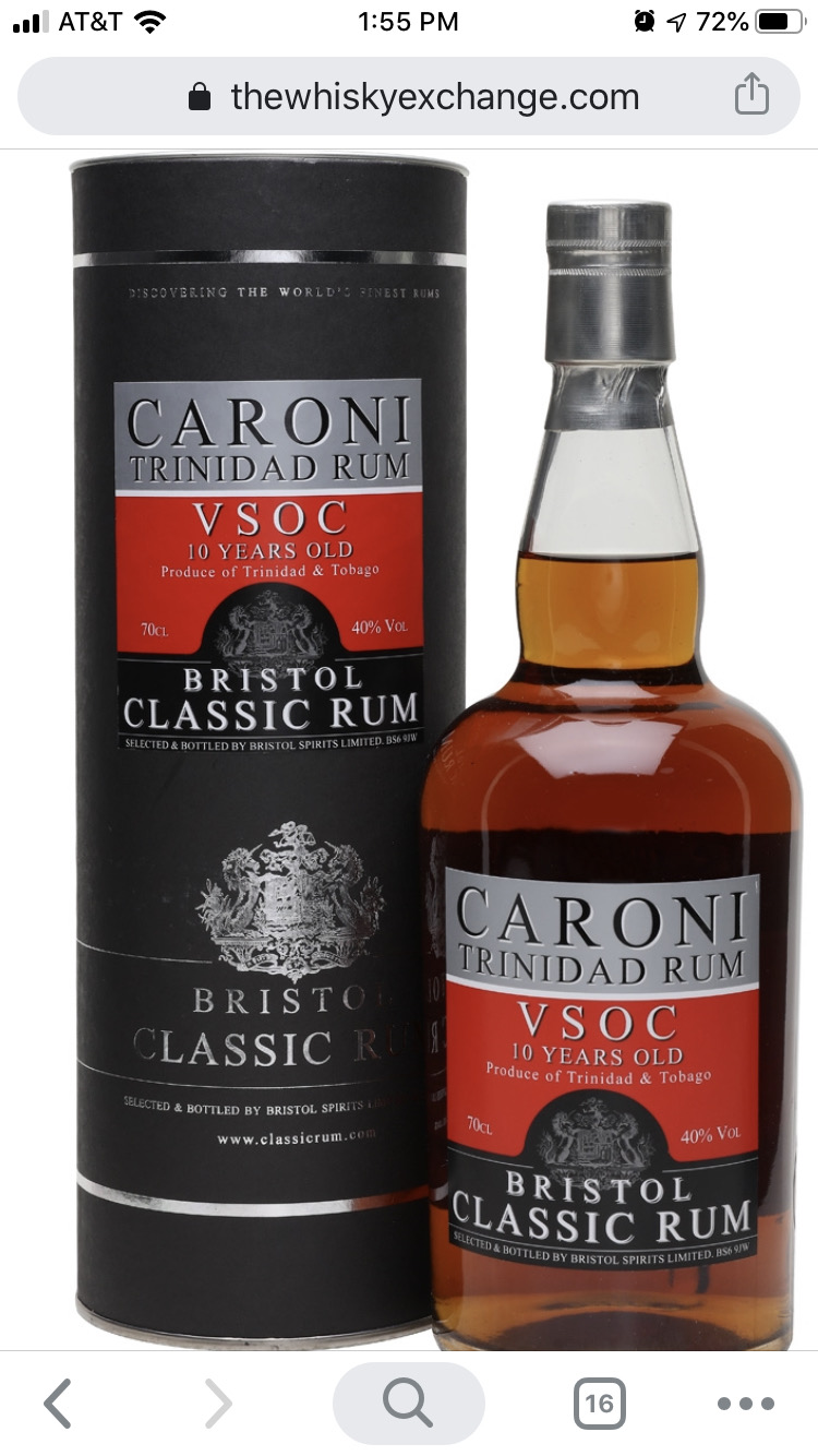 Caroni 10 Year VSOC (Bristol Classic Rum)