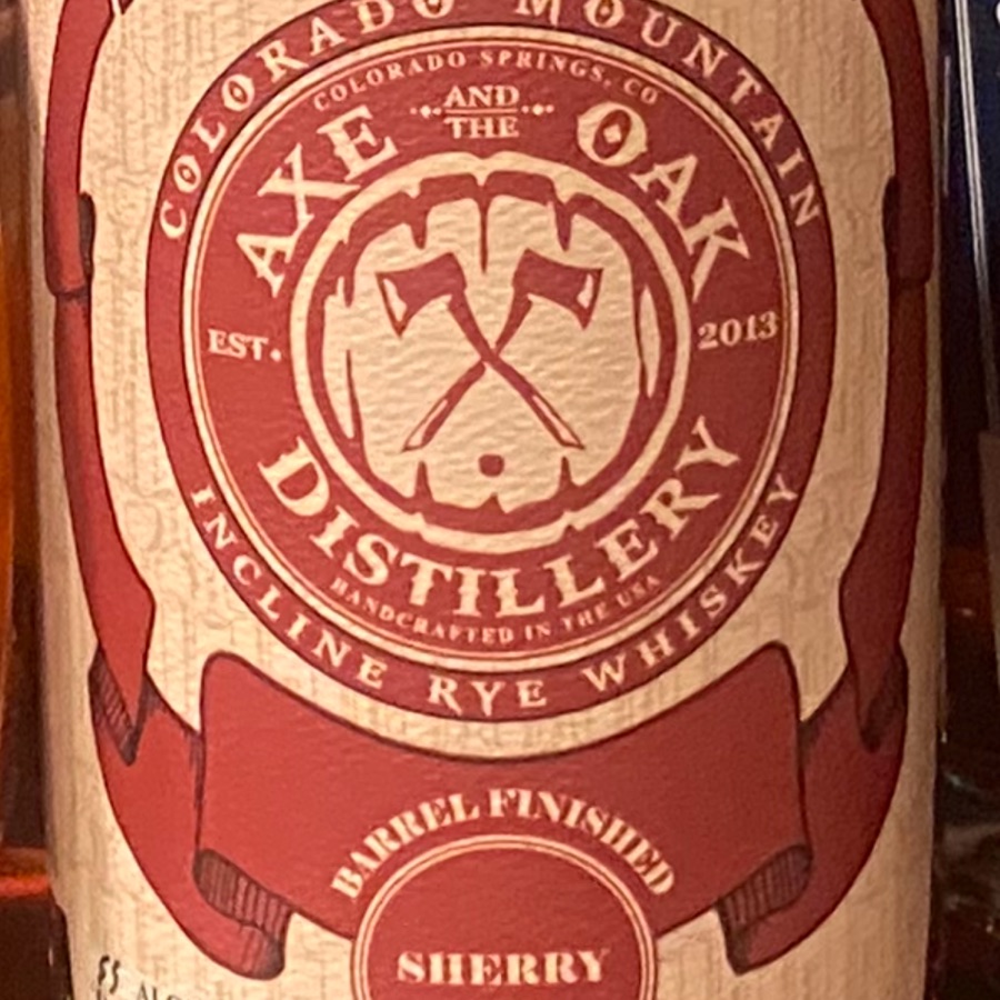 Axe and the Oak Incline Rye Cask Strength finished in Sherry Cask