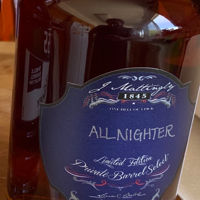 J. Mattingly 1845 Private Barrel Select Light Whiskey "All Nighter"