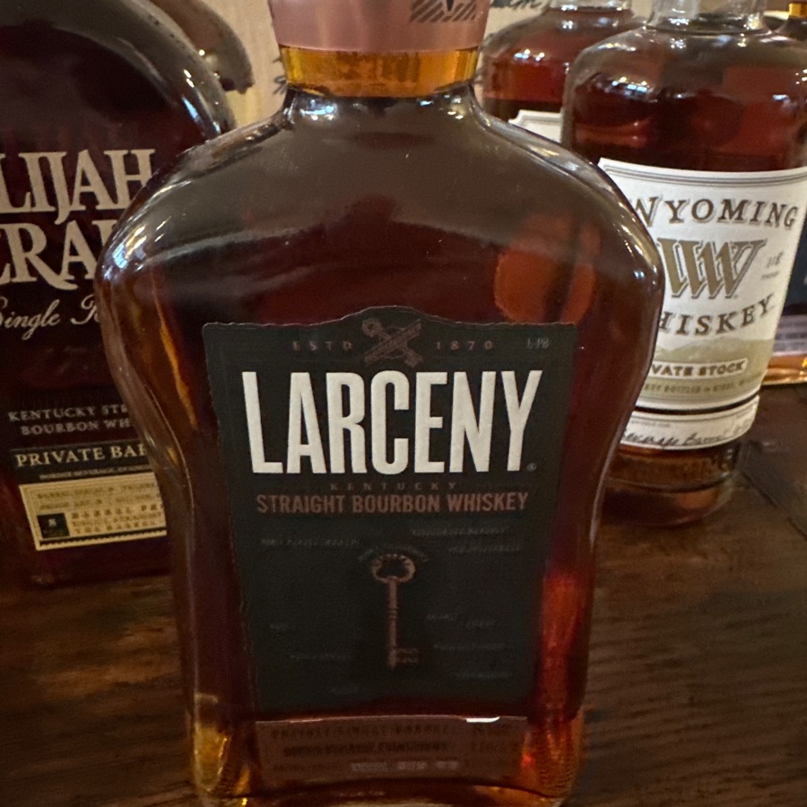 Larceny Kentucky Straight Bourbon Whiskey Private Single Barrel (7533829 for Border Beverage, Evanston, WY)