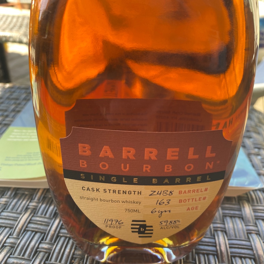 Barrell Bourbon Single Barrel Cask Strength Z4B8