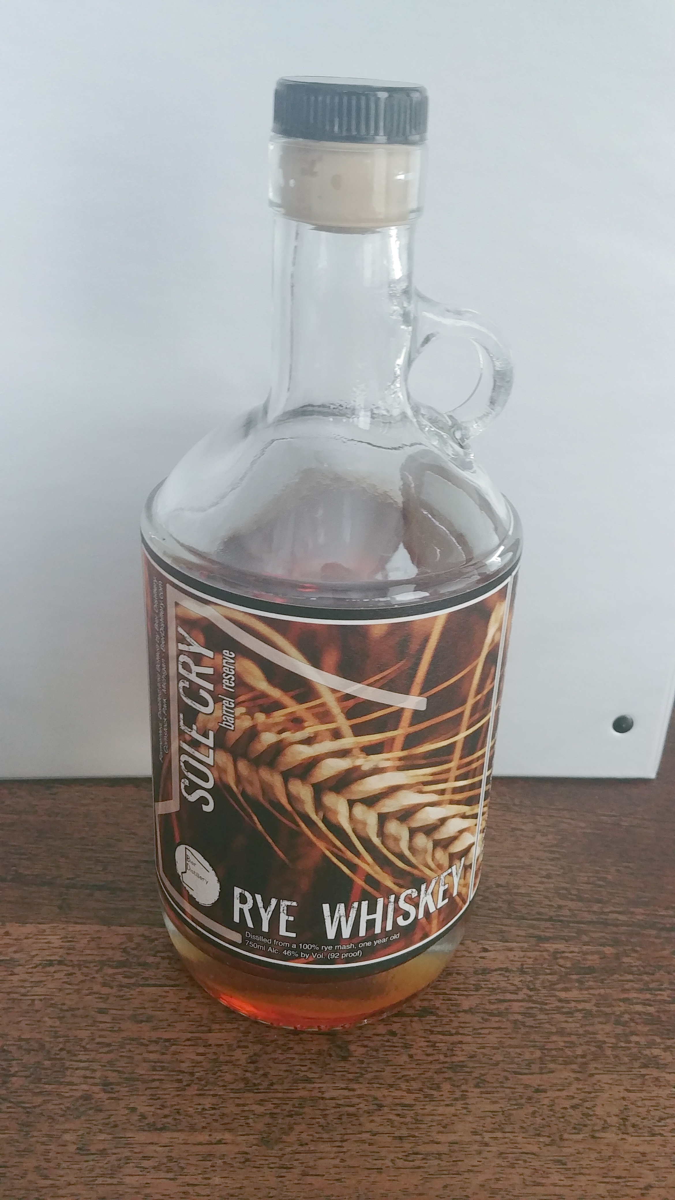 Sole Cry Barrel Reserve Rye Whiskey