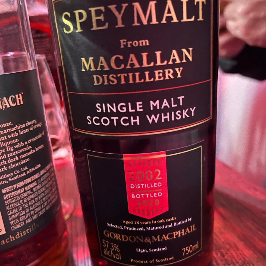 Macallan 2002 18 Years Speymalt (Gordon & MacPhail)