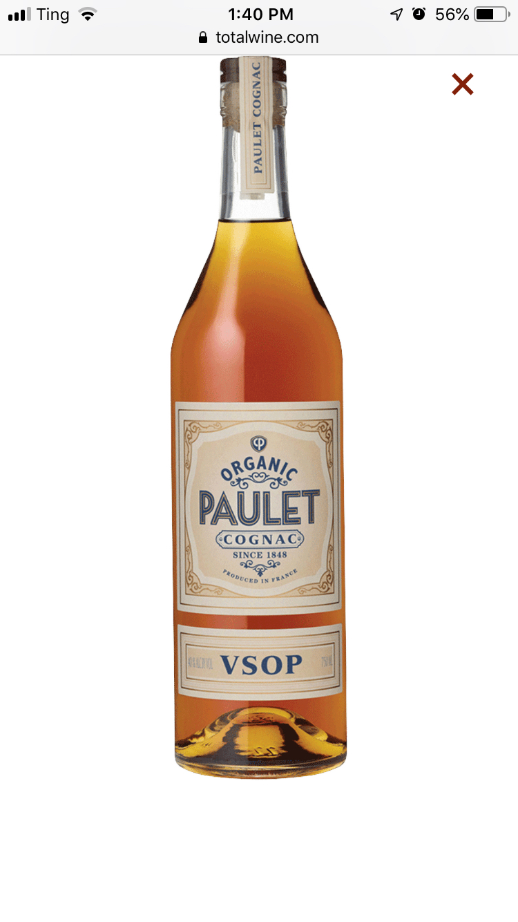 Paulet Cognac VSOP Organic