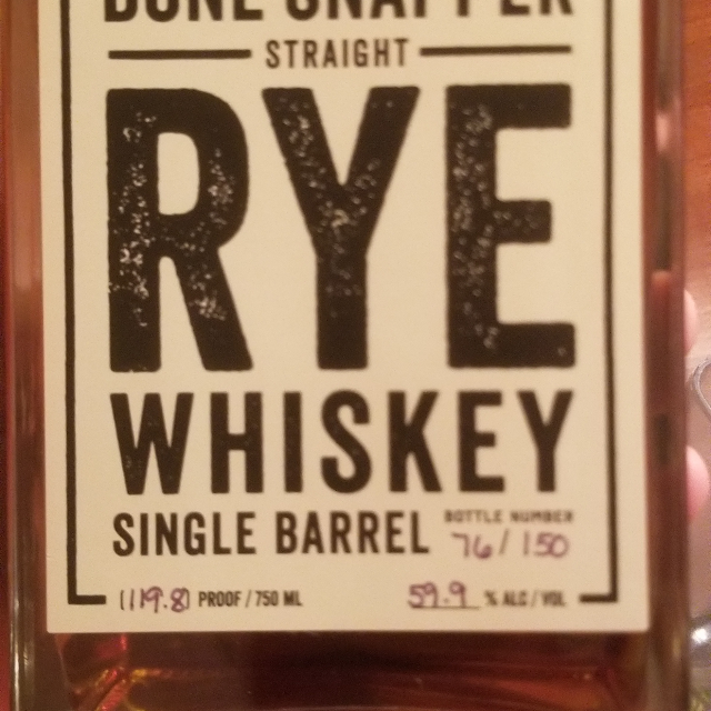 Bonesnapper Straight Rye Whiskey