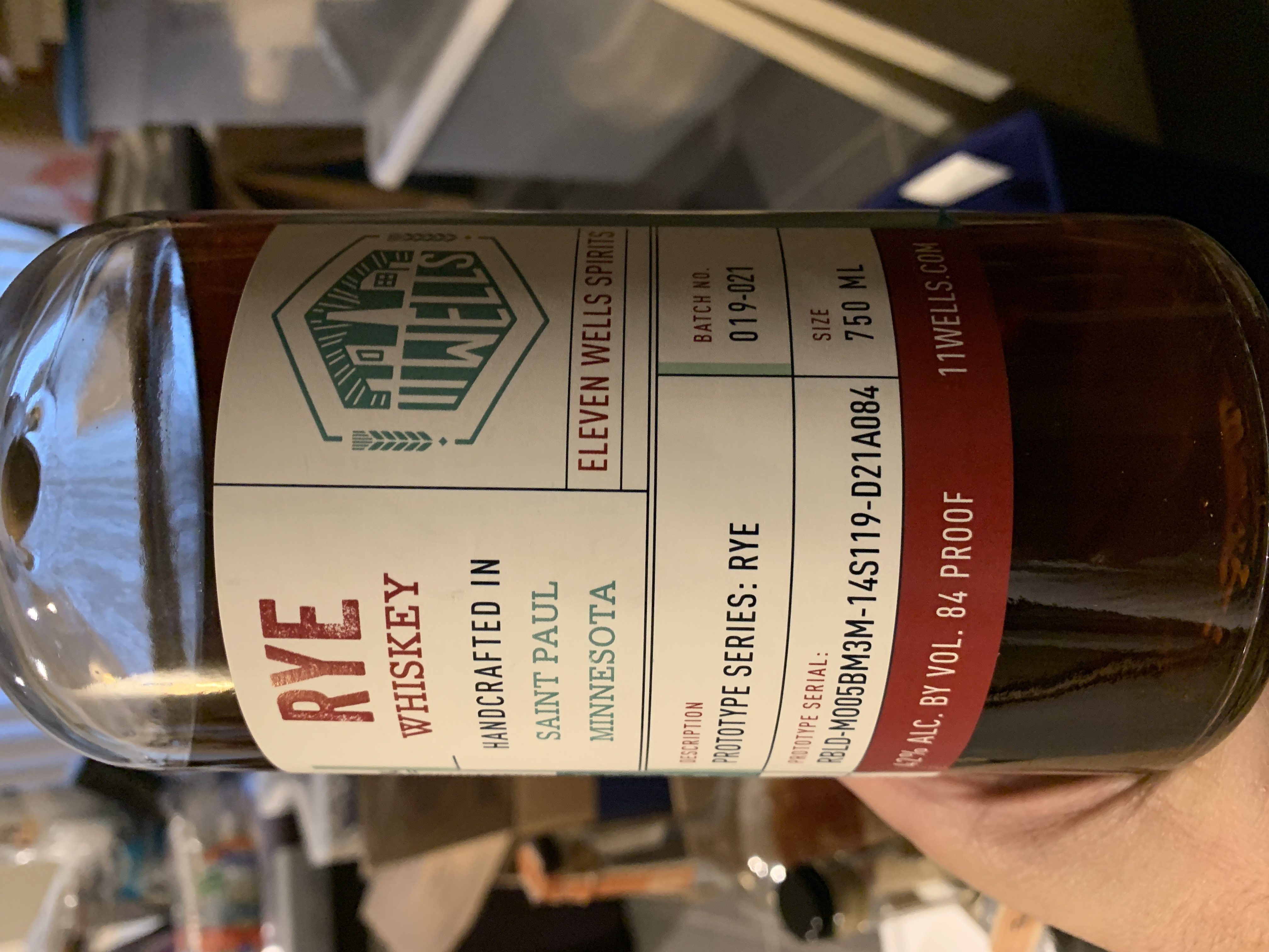 Eleven Wells Spirits Rye Whiskey