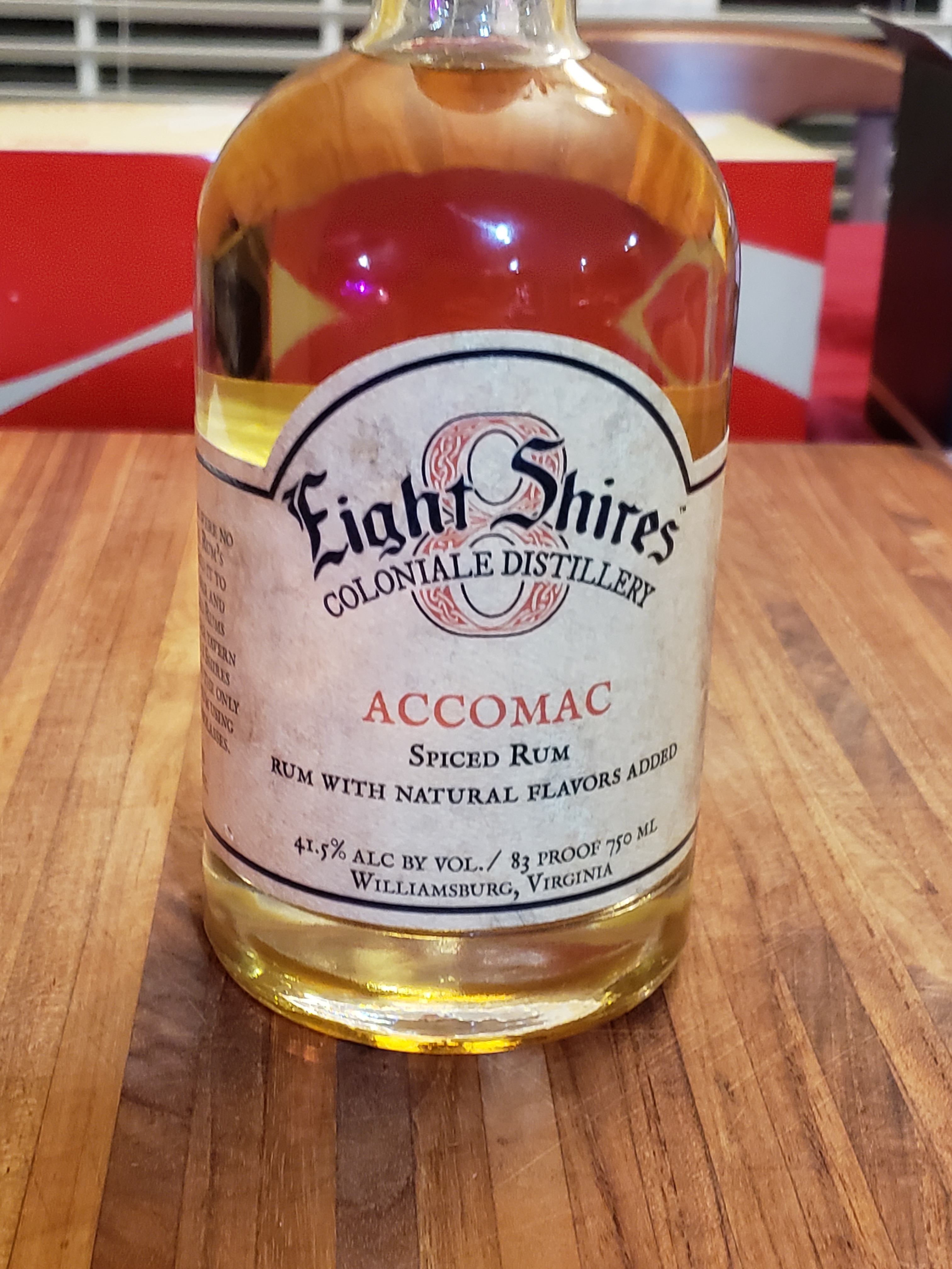 Eight Shires Accomac Spiced Rum