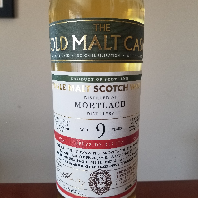 Mortlach 2008 9 Year Old Malt Cask (Hunter Laing)
