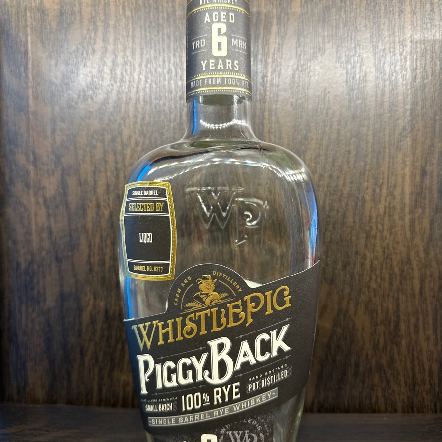 Whistlepig PiggyBack 6 Year Single Barrel Rye (Store Pick)