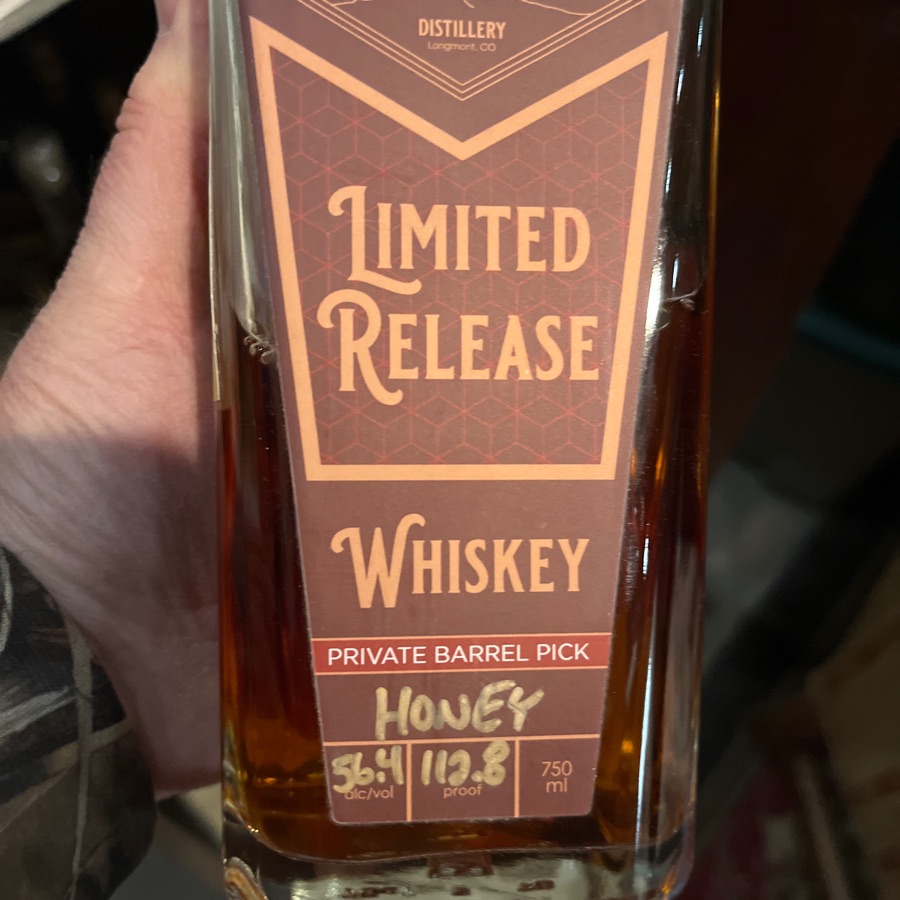 Copper Sky Honey barrel aged whisky