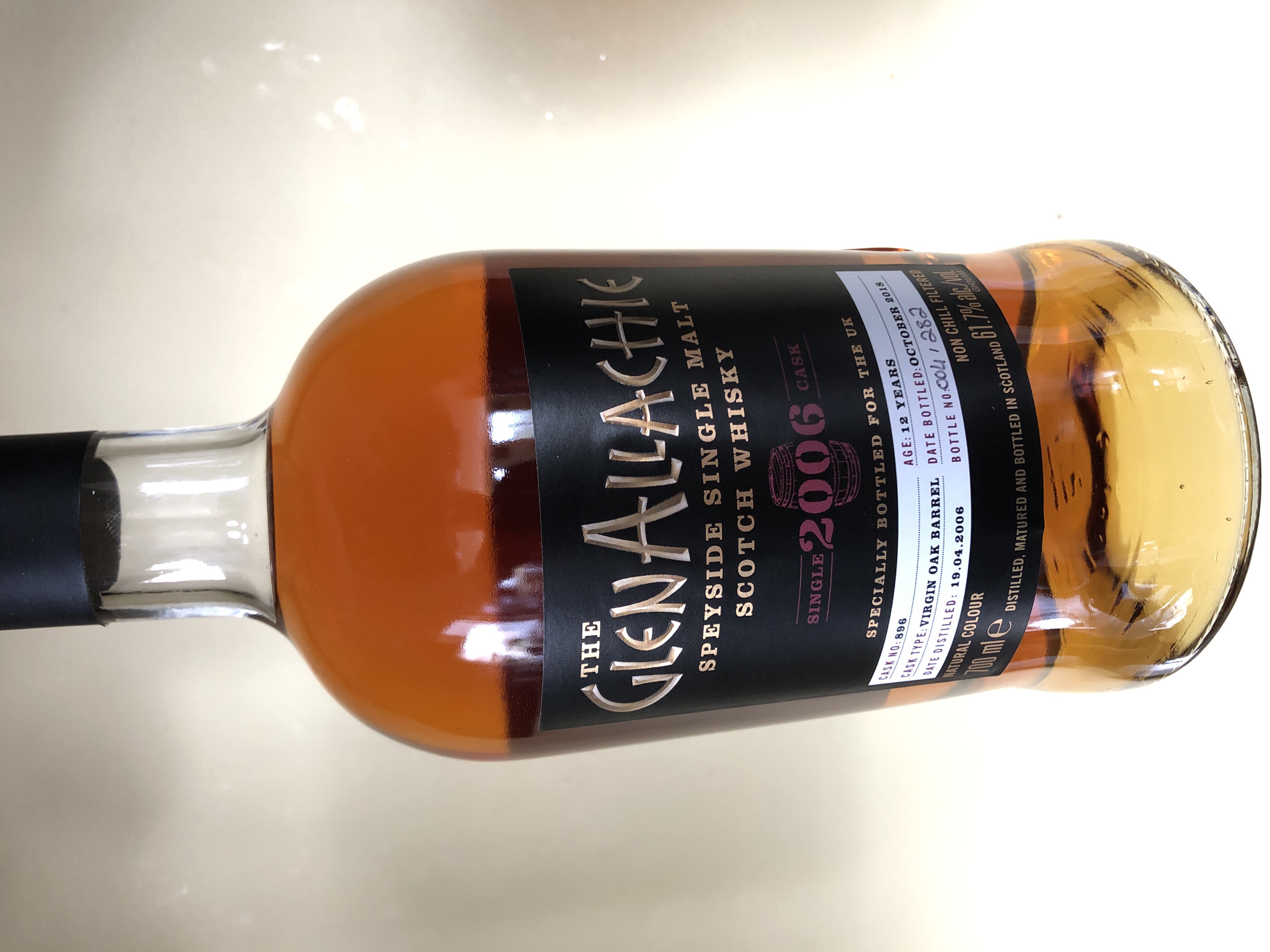 GlenAllachie 2006 12 Year Single Cask #896 Virgin Oak Barrel