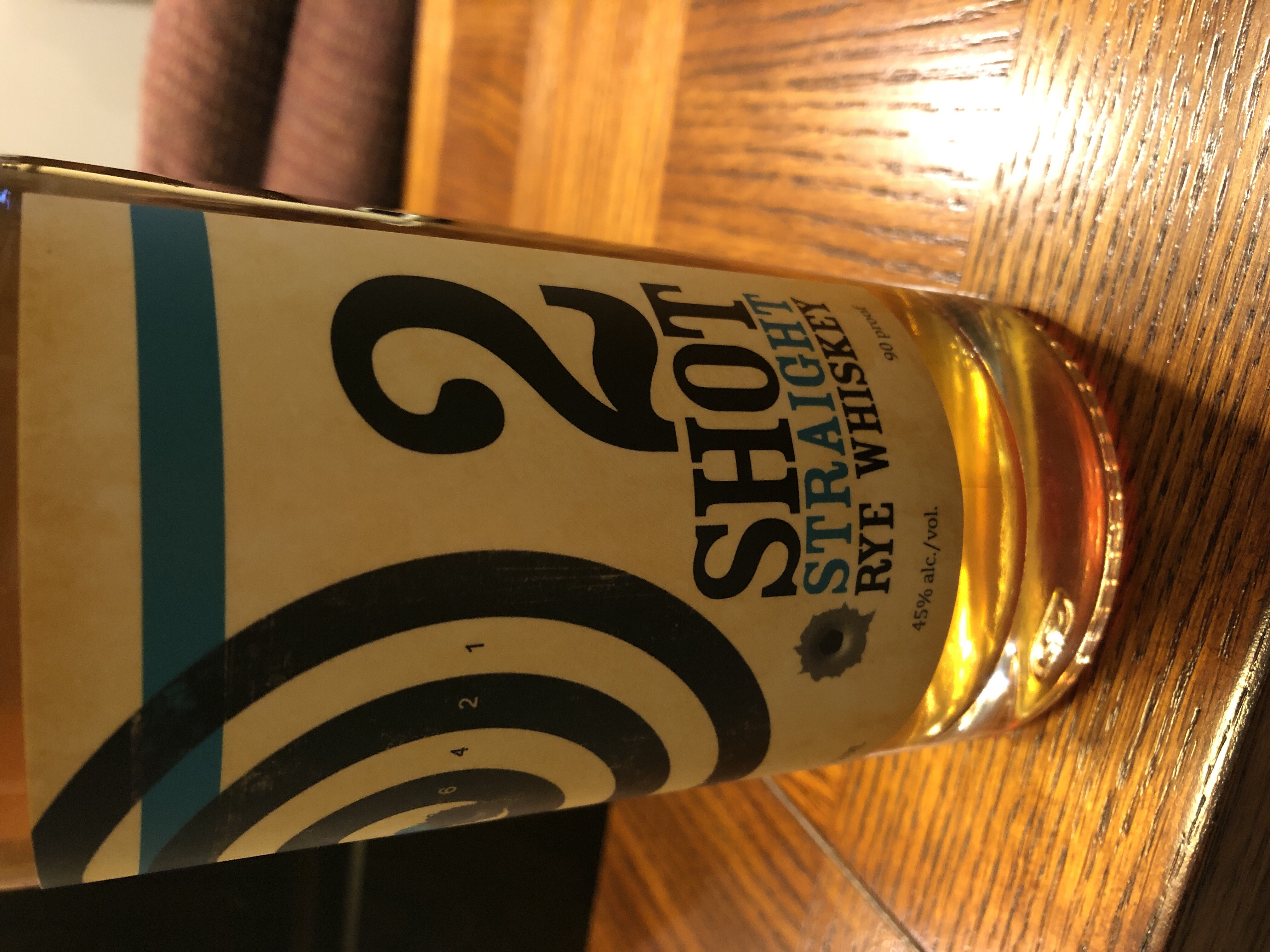 Shumrick and Leys 2 Shot straight rye whiskey