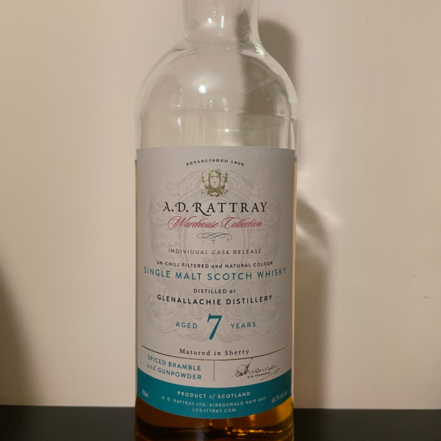 A.D. Rattray Warehouse Collection Glenallachie 7 year old