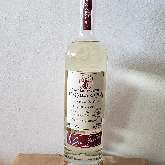 Tequila Ocho Añejo Cerro Grande 2020