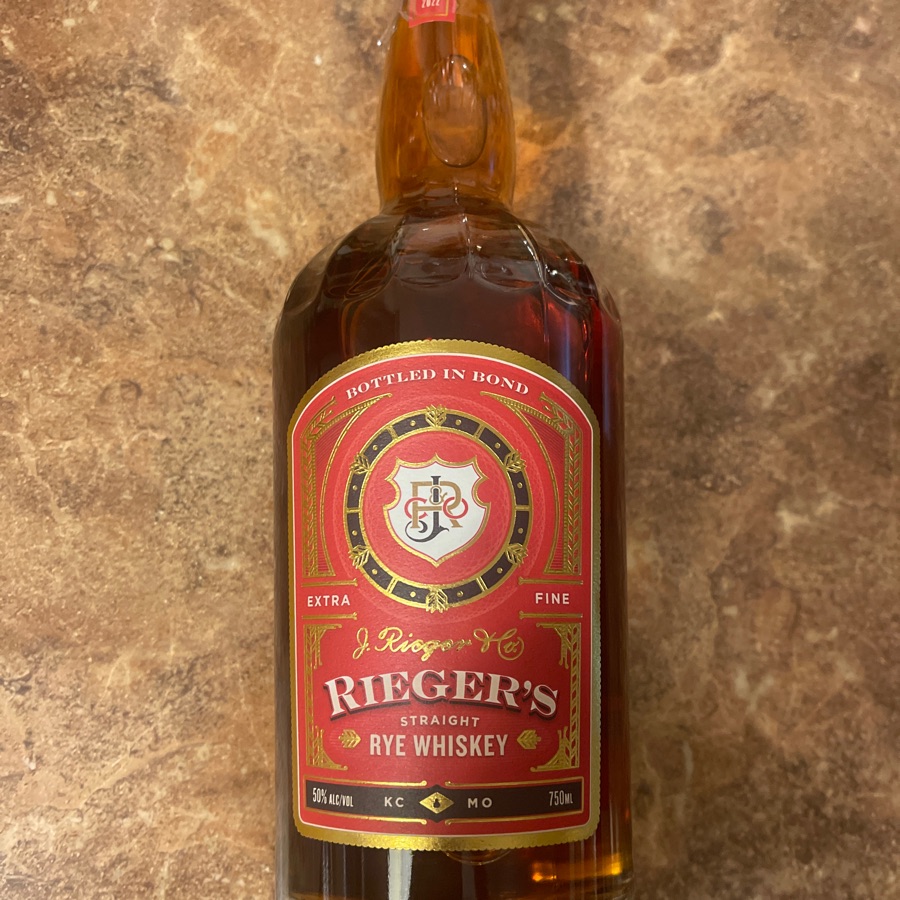 Rieger's Bottled In Bond Straight Rye Whiskey