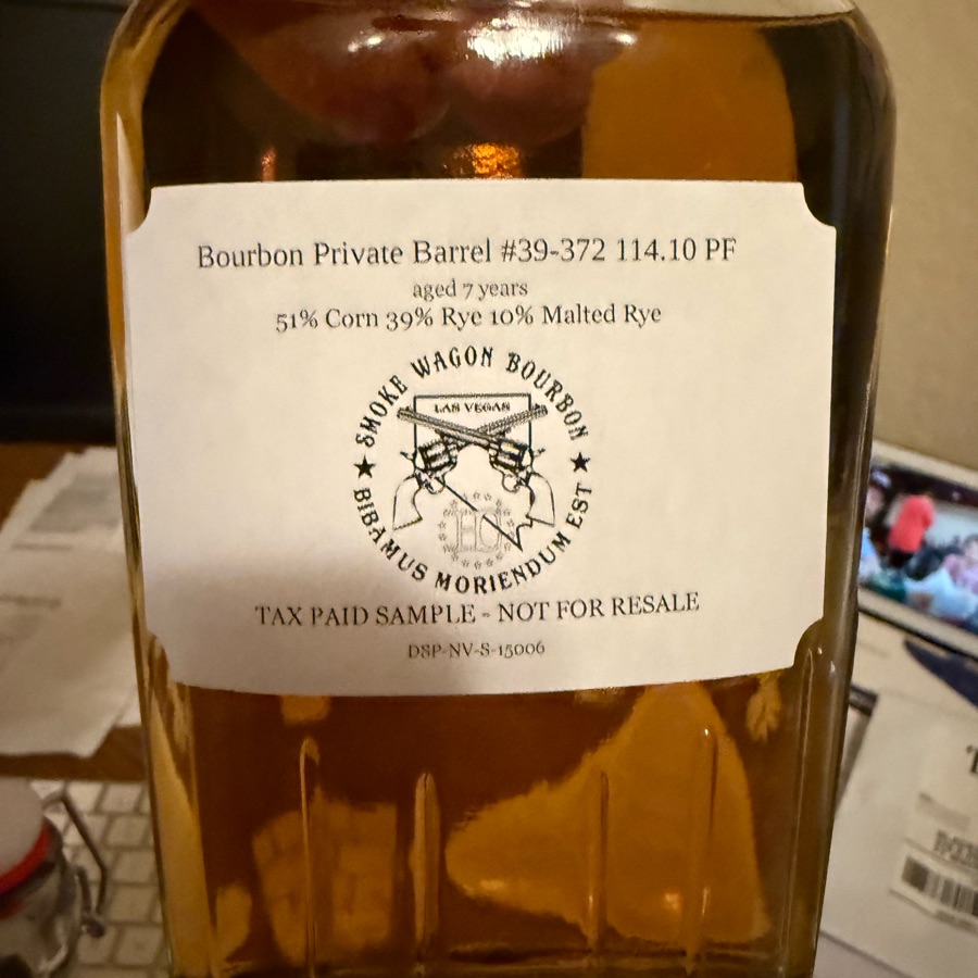Smoke Wagon Bourbon Private Barrel #39-372