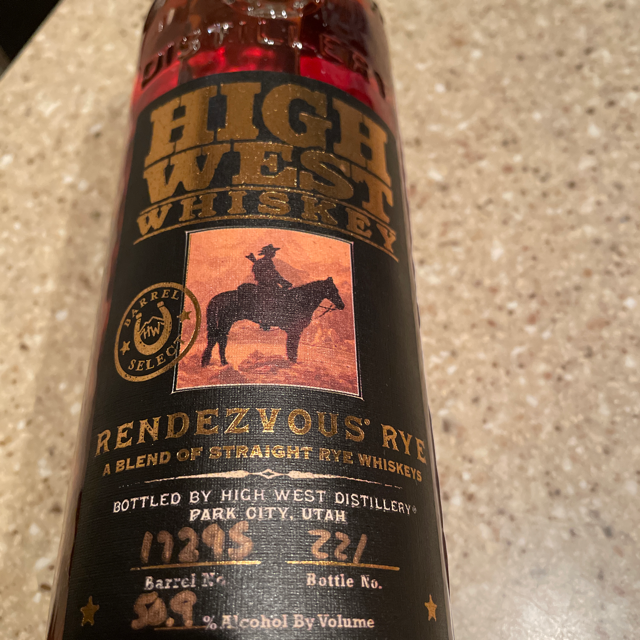 High West Rendezvous Rye Calvados Finish