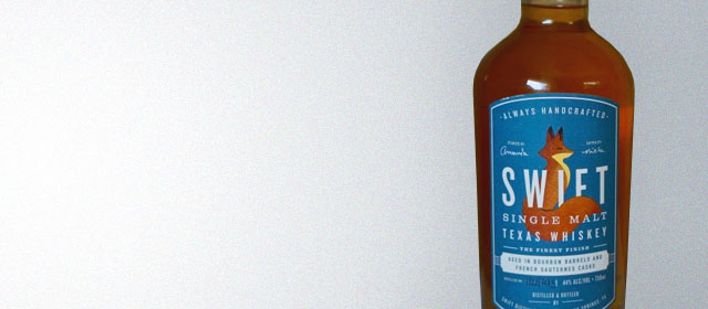 Swift Single Malt Texas Whiskey Sauternes Cask