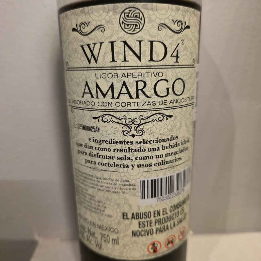 Wind4 Angostura Bitters liqueur