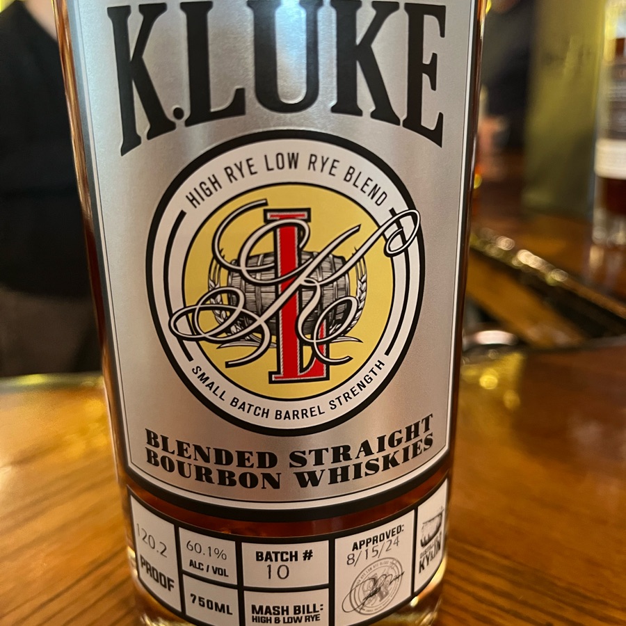 K. Luke Small Batch Barrel Strength Batch 10