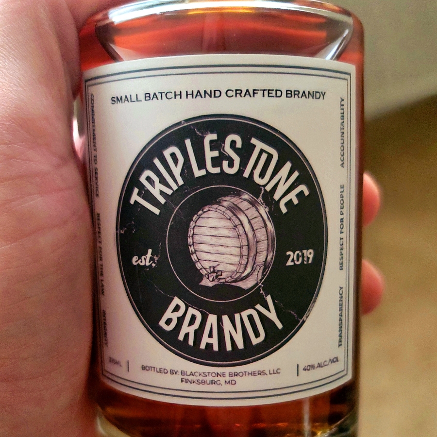 Blackstone Brothers Distillery Triplestone Brandy Small Batch "Staggered Arrival"