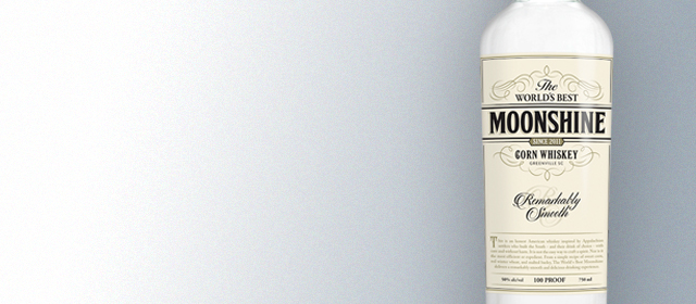 Dark Corner Distillery World's Best Moonshine Corn Whiskey
