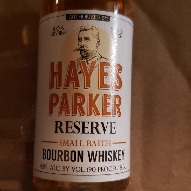 HAYES PARKER RESERVE SMALL BATCH BOURBON WHISKEY