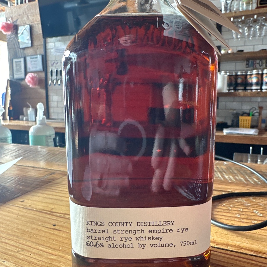 King's County Distillery Barrel Strength Empire Rye - Straight Rye Whiskey