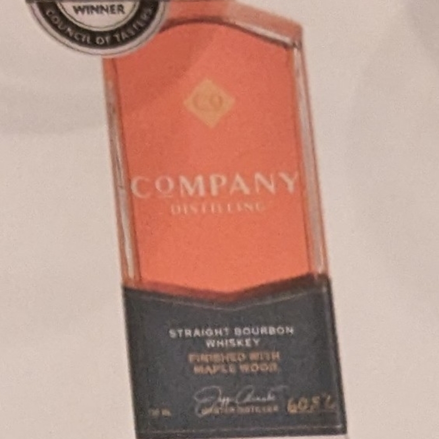 Company Distilling Cask Strength Straight Bourbon Finished with Maple Wood