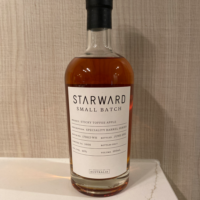 Starward small batch sticky toffee apple