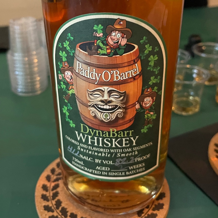 DynaBarr Paddy O'Barrel Whiskey