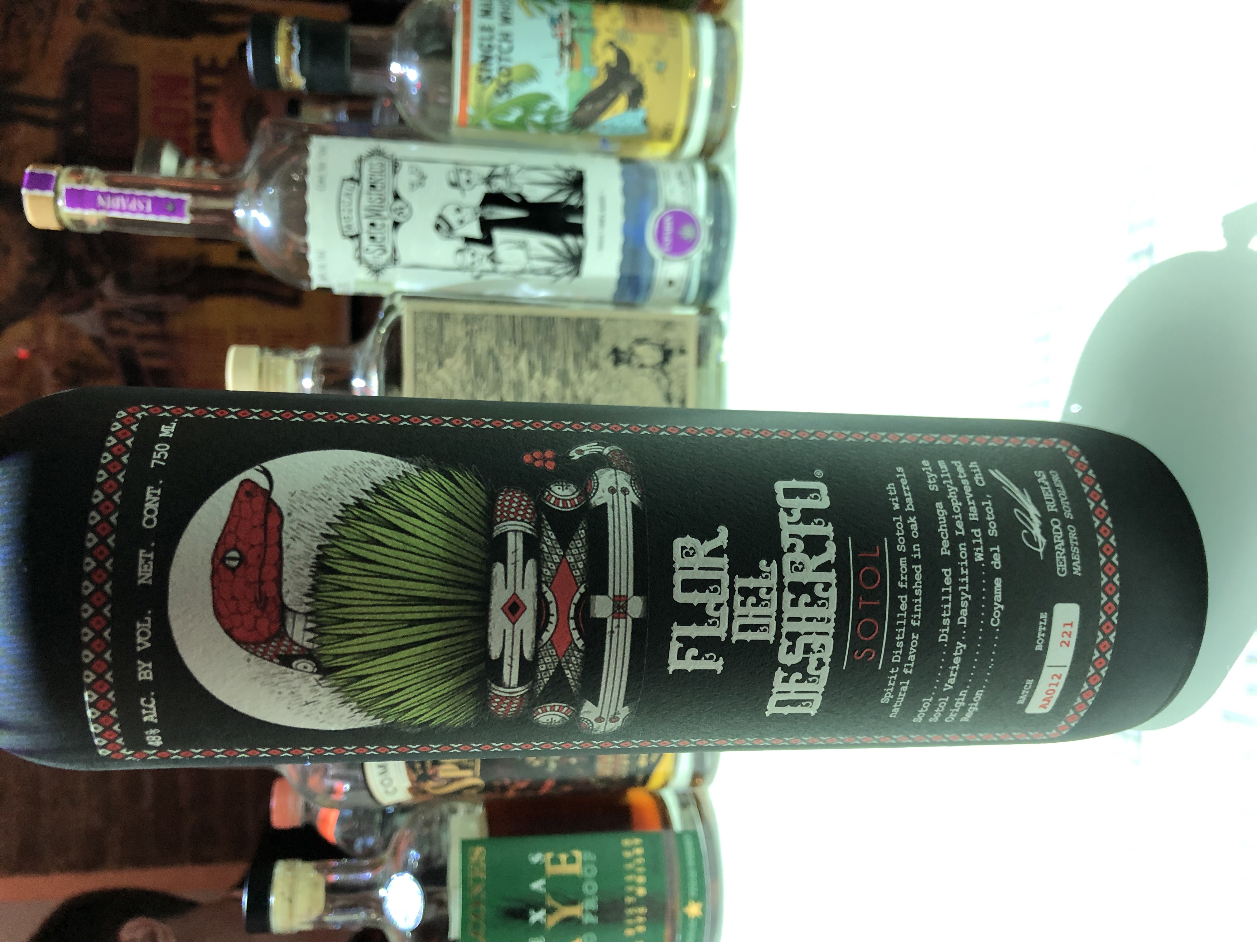 Flor Del Desierto Sotol Reposado Venemo