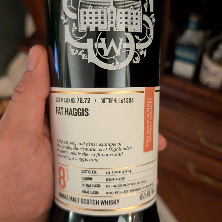 CASK NO. 78.72 Fat Haggis (SMWS)