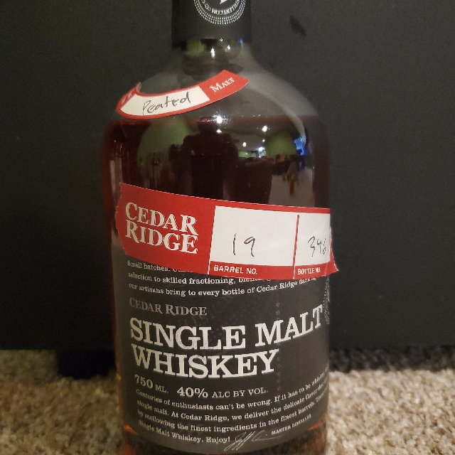 Cedar Ridge Single Malt - Peated
