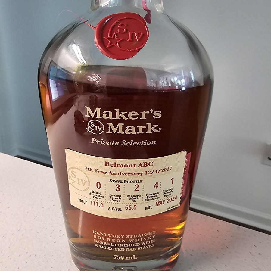 Maker's Mark Private Selection Belmont ABC 7th Anniversary