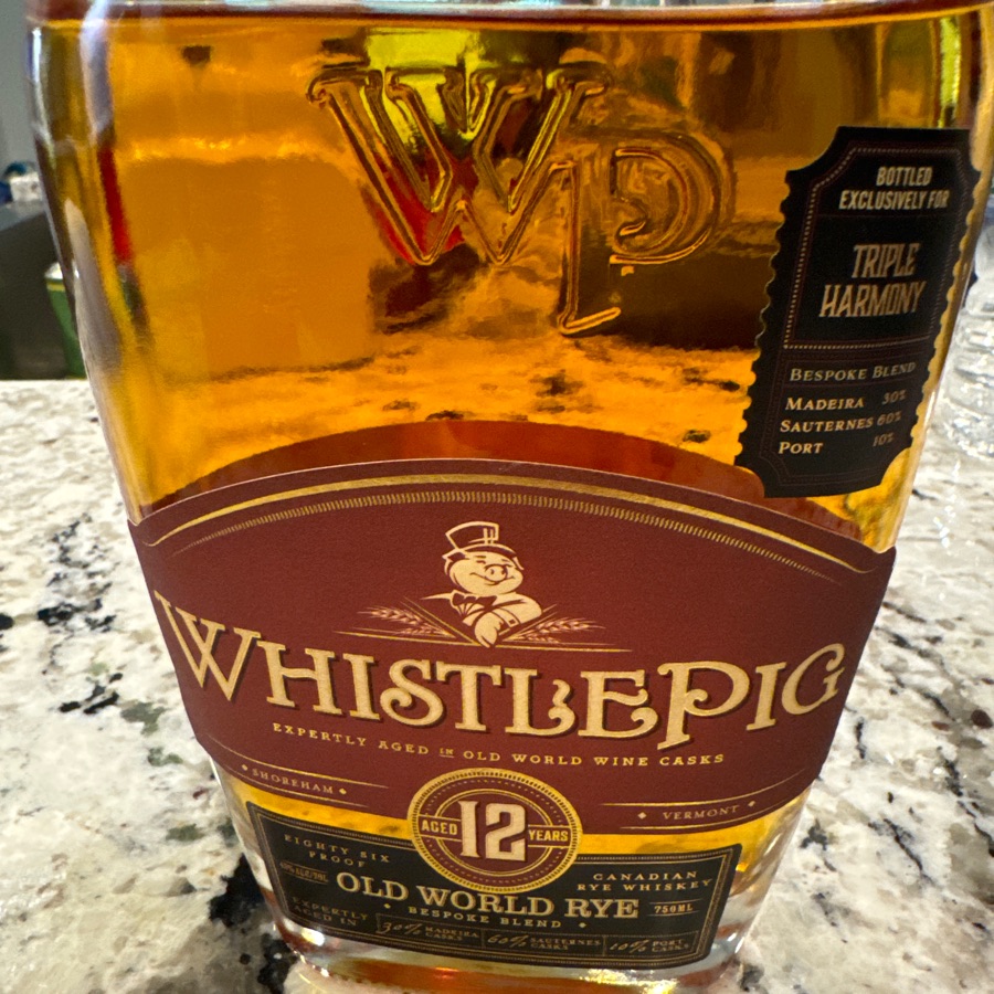 Whistlepig 12 Year Old World Rye "Triple Harmony"