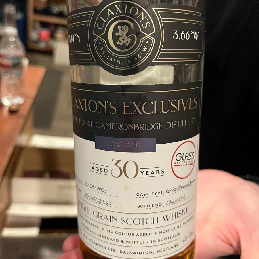 Cameronbridge 1992 30 Years (Claxton's Exclusives)