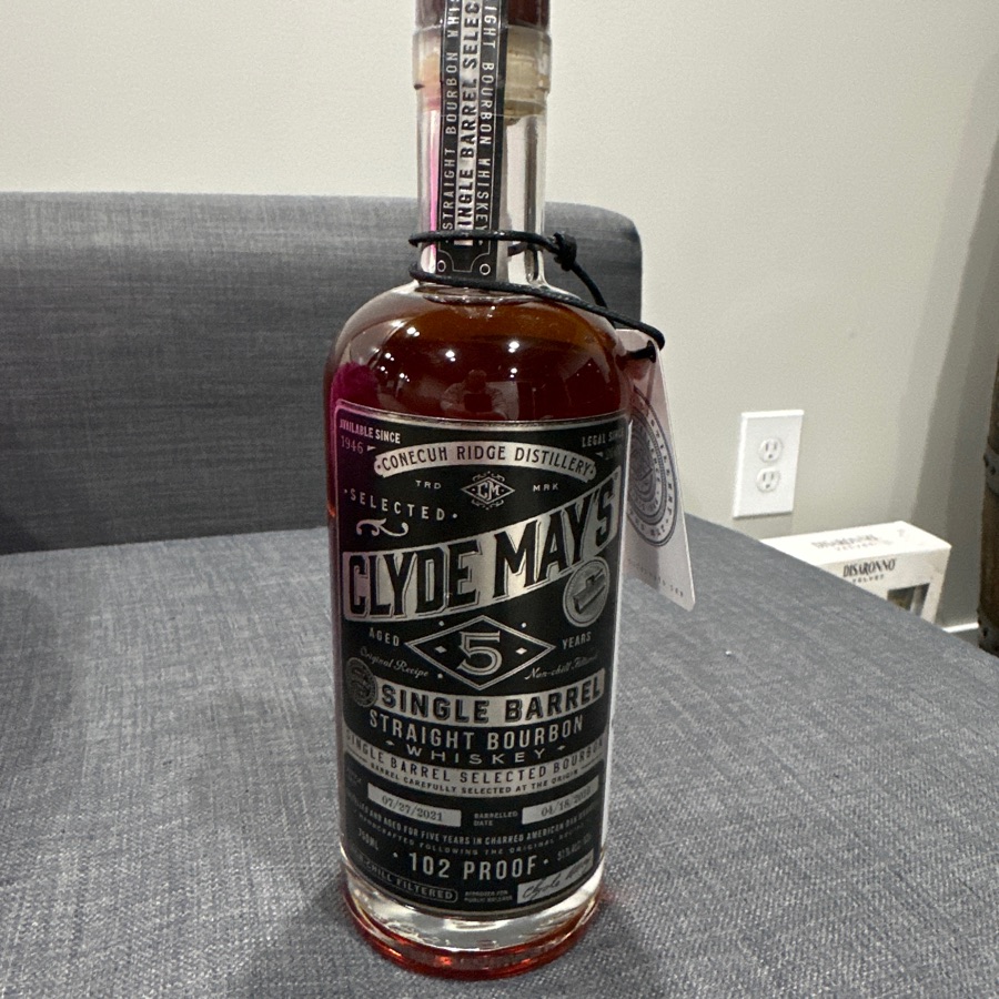 Clyde May's single barrel 5 year (NAPA Valley)