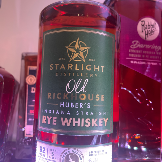 Starlight Old Rickhouse Huber's Indiana Straight Rye